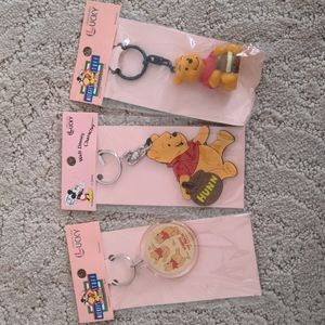 Patented Winnie the Pooh keychains (set of 3)